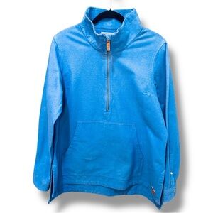 L.L Bean Women’s Blue Half-Zip Pullover. 100% Cotton. Size Large